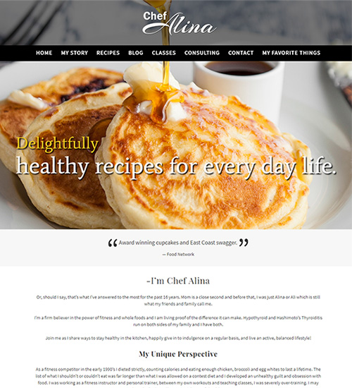 Web Site Sample Chef Blog