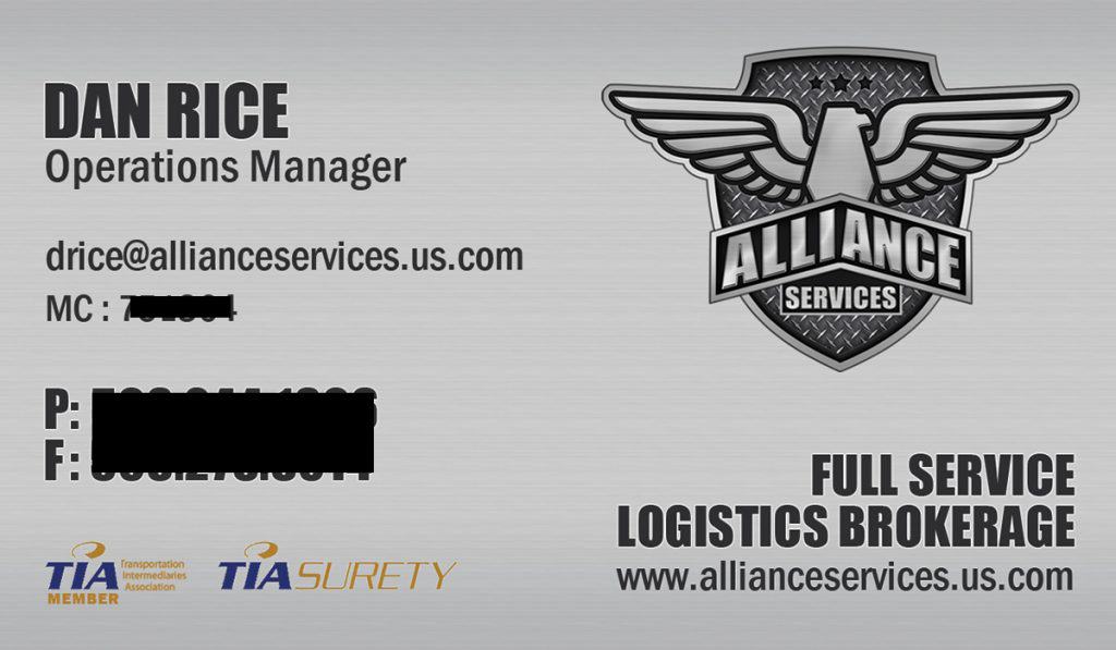 Logistics Business Cards