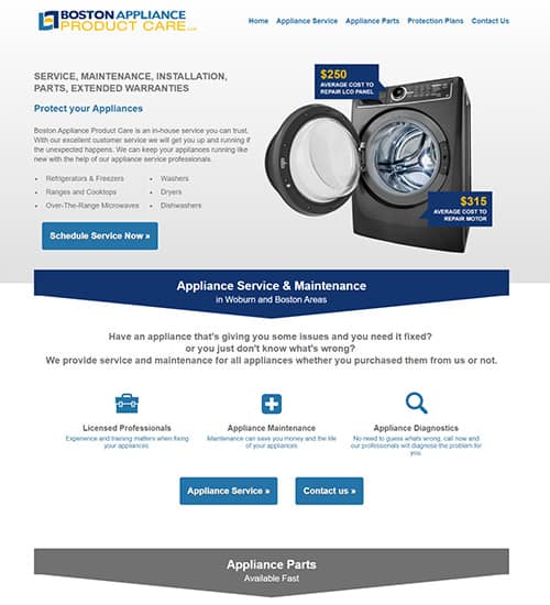 Appliance Repair Website